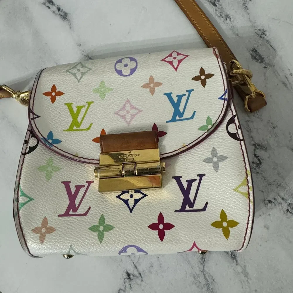 Louis Vuitton Multicolor Heartbreaker Bag Monogram Crossbody Vintage White LV